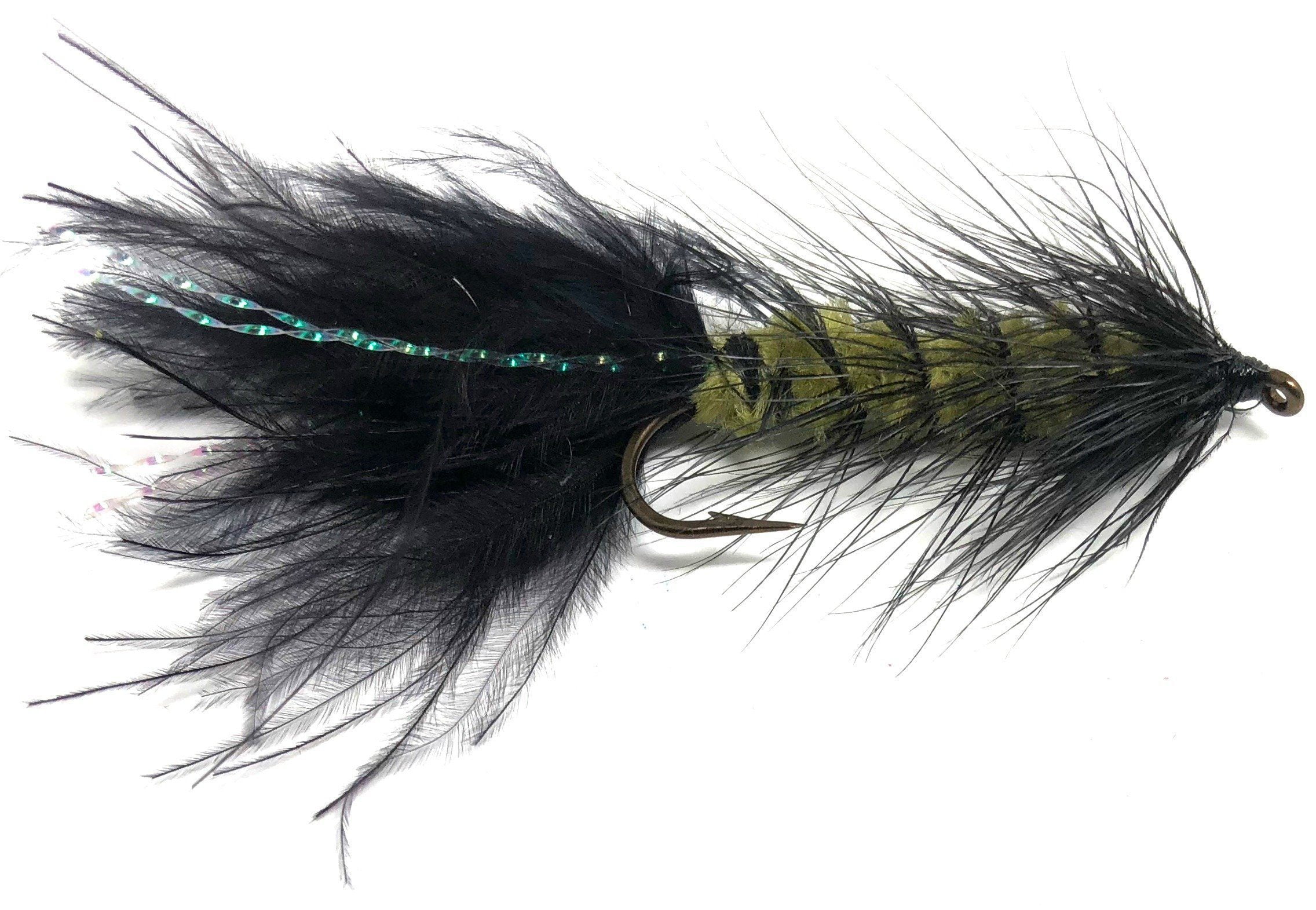 Woolly Bugger Trout Flies Mixed 8//10 Fishing Flies 8 Pack Black Woolly Buggers