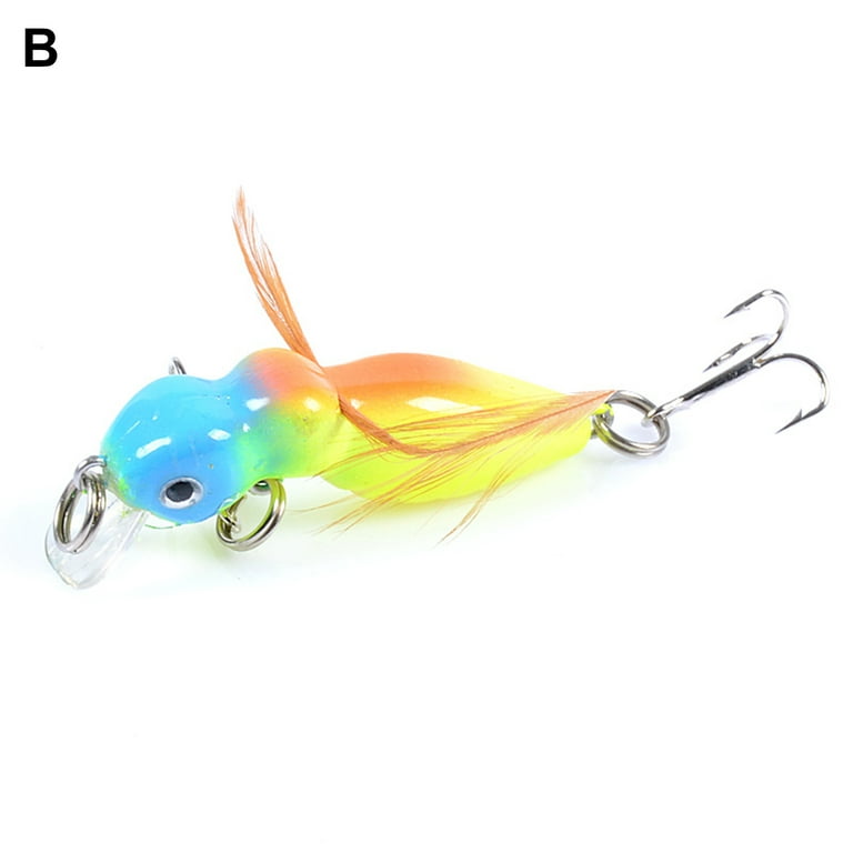 1Pcs Hard Bait 3D Eyes Fishing Lure Butter Fly Insects Various
