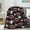 Alien Pumpkin Patch Halloween, variant on Halloween Fall Pumpkin Blanket Gifts Flannel Lightweight Soft Cozy Pumpkin Black and White Plaid Halloween Blankets Throws Bedding Couch Sofa Bedroom Travel Girls Boys 40"x50" for Kid
