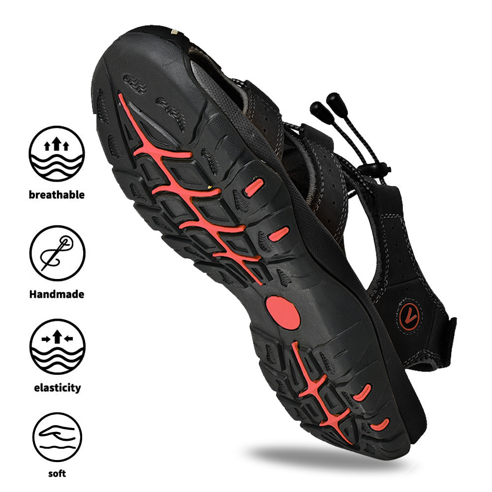 Ecetana Men's Closed Toe Hiking Sandals photo 4