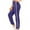 Purple, variant on MIUOWANP Casual Pants for Women 2024 Trendy Solid White Edge Elastic High Waisted Pocket Thin Sanitary Trousers Size S(4)Orange