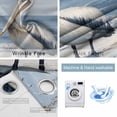 thumbnail image 6 of Blackout Curtains for Bedroom, Coastal Pelican Room Darkening Window Drapes for Living Room, Modernism Art Oil Painting Birds Thermal Insulated Grommet Curtains, 42x54 inch, 2 Panels, 6 of 9