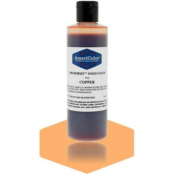 AmeriColor AmeriMist Copper, 9 Ounce, Airbrush Food Color