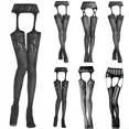 thumbnail image 2 of Porte-jarretelles en Résille Bas Collants Cuisse Haute Été Aguichant Chaud 1110 Taille Unique, 2 of 4
