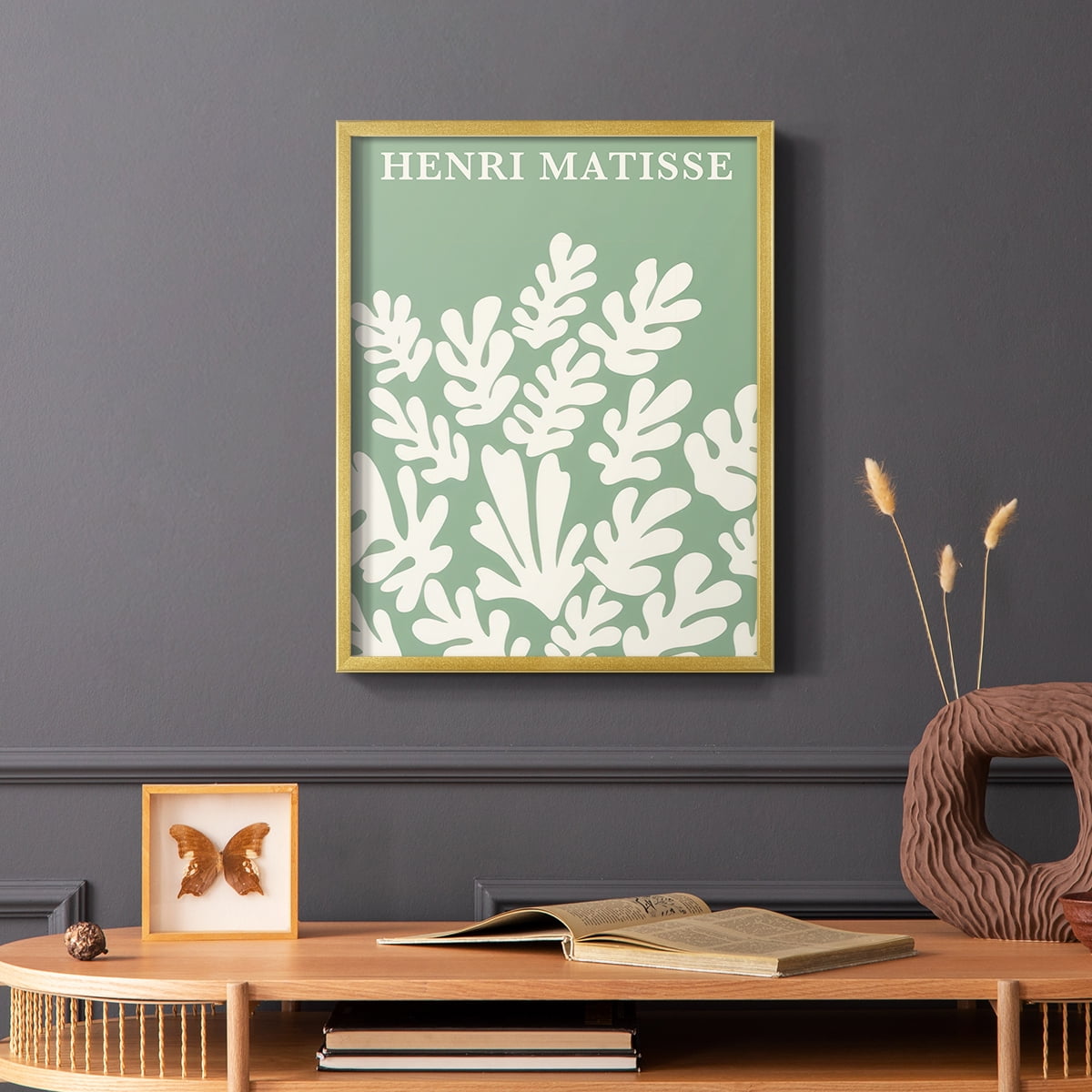 Matisse CLXXXVIII Framed Print in Gold Solid Wood 22 x 28 Framed Print