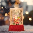 thumbnail image 5 of Christmas Decorations Indoor Outdoor Clearance! Christmas Santa Claus Snowman Christmas Tree Lantern Plug In And Battery Operated Glitter Lamp Scene Lighted For Christmas Decoration 100ml, 5 of 6