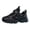 Black, variant on Running Shoes for Kids Boy's Girl's Solid Color Mesh Sneakers Adjustable Strap Lightweight Non Slip Tennis Shoes Black 3 Big Kid