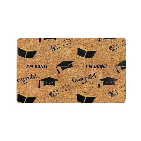 Graduation Season Front Door Mat 2025 Welcome Mat For Front Door With Non Backing Easy To Clean Entry Mats For Indoor Outdoor Porch Home Softest Warm Elegant Home Throw Blanket Carpet Living Room
