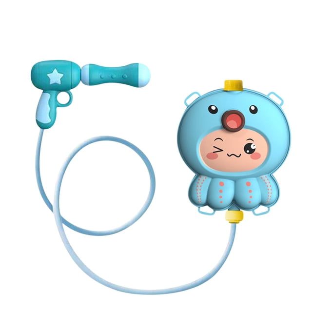 C Children’S Water Spray Backpack, With 2L Capacity Octopus Design Outdoor Play Toy