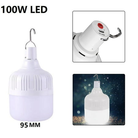 

150W Outdoor Night Light Bulb USB Rechargeable LED Emergency Light Portable Lamp