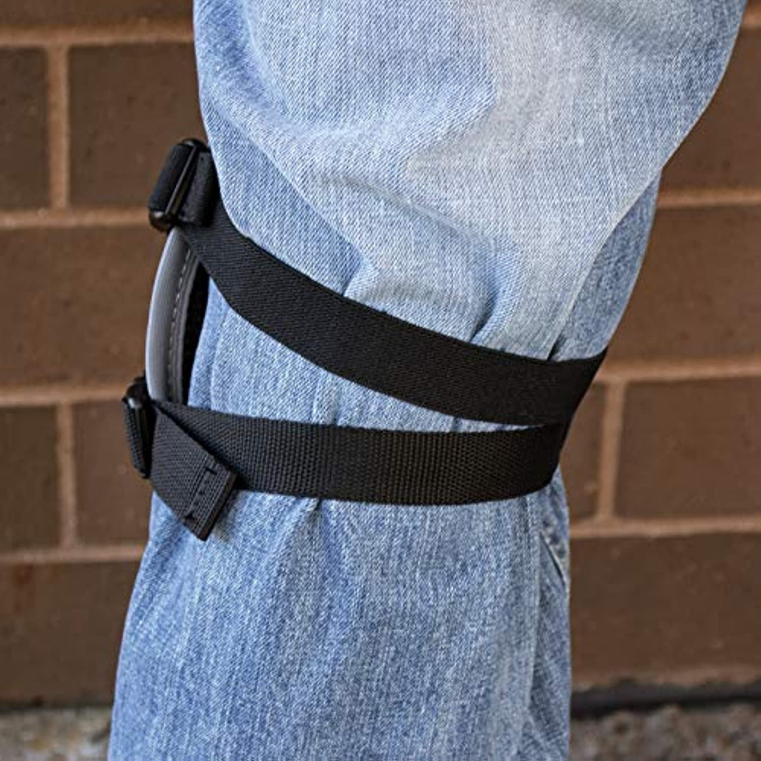 Bucket Boss FX2 Black/Gray KneeKeeperHV Molded Soft Non-Marring Knee Pad