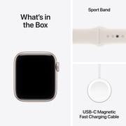 Apple Watch SE 3 [GPS 40mm] Smartwatch with Starlight Aluminum Case with Starlight Sport Band - S/M