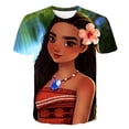 thumbnail image 2 of Camisetas de princesa negra para niña, camisetas de Disney, camiseta con estampado 3D para niños, camiseta de dibujos animados a la moda de verano, Tops de cuello redondo 10T Gao Jinjia LED, 2 of 2