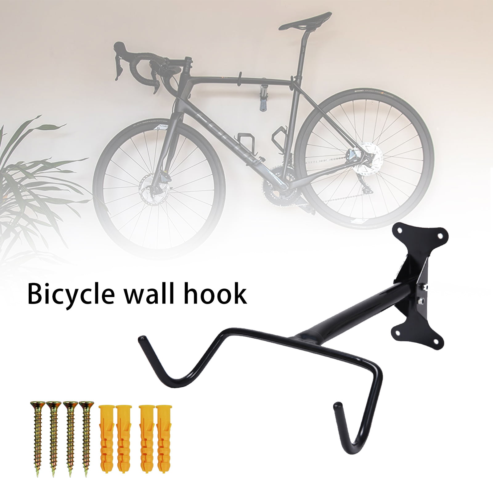 4x Steel Bike Rack Stand Storage Wall Mounted Hook Hanger Bicycle Holder Hanging 