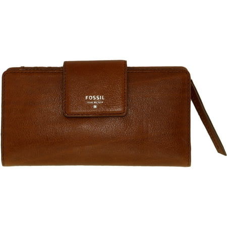 UPC 723764486087 product image for Fossil Women's Sydney Tab Clutch Leather Wallet Baguette - Brown | upcitemdb.com