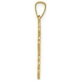 thumbnail image 2 of 14K Yellow Gold Eastern Orthodox Cross Charm Pendant Necklace with Chain, 2 of 4
