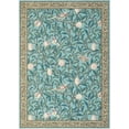thumbnail image 6 of 5x7 Area Rug for Living Room Washable Botanical Print Bedroom Carpet Low Pile Ultra Thin Throw Cute Kids Nursery Rug Stain Resistant Indoor Rugs for Dining Room Entryway Office, Light blue, 6 of 8
