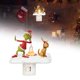 thumbnail image 1 of Mini Grinch Ornaments Grinch Christmas Decorations Ghost Flickering Nightlight, LED Faux Fire Ghost Lamp,Halloween Ghost Bedroom Night Light Indoor Decorations Gifts For Family, Friends, Kids, 1 of 6