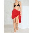 thumbnail image 2 of HAPPY BAY Women's Beach Wrap Bikini Wraps Sarong Swimwear Cover up Skirt Bathing suit Swimsuit Pareo for Women One Size Red_G134, 2 of 5