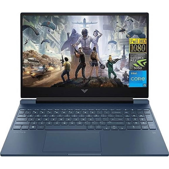 HP 2023 Newest Victus Gaming Laptop, 15.6" 144 Hz Display, Intel Core i5-13420H Processor, NVIDIA GeForce RTX 3050 Graphics, 8GB RAM, 512GB SSD, Backlit Keyboard, Windows 11 Home, Blue