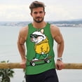 thumbnail image 6 of Fotbe Cool Skateboarding Bulldog Pattern Men's Quick Dry Workout Tank Top Gym Muscle Tee Fitness Bodybuilding Sleeveless T Shirt Breathable Workout Shirt-3X-Large, 6 of 9