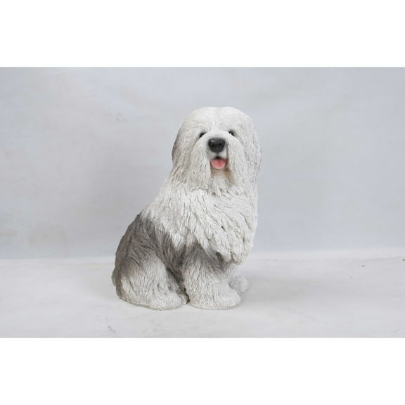 Hi-Line Gifts 17.75" Old English Sheepdog Outdoor Garden Statue