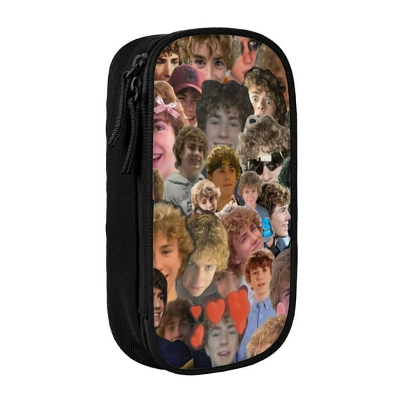 Walker Scobell Pencil Pouch Case Makeup Bag Zipper Cosmetic Bag Double Layer Storage Pen Bag Pouch