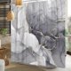 thumbnail image 2 of Cortina de ducha de mármol gris de 183 x 213 cm, textura abstracta de mármol, rayas doradas, moderna decoración artística de tinta de lujo, cortina de bañera para decoración de baño, tela de, 2 of 6