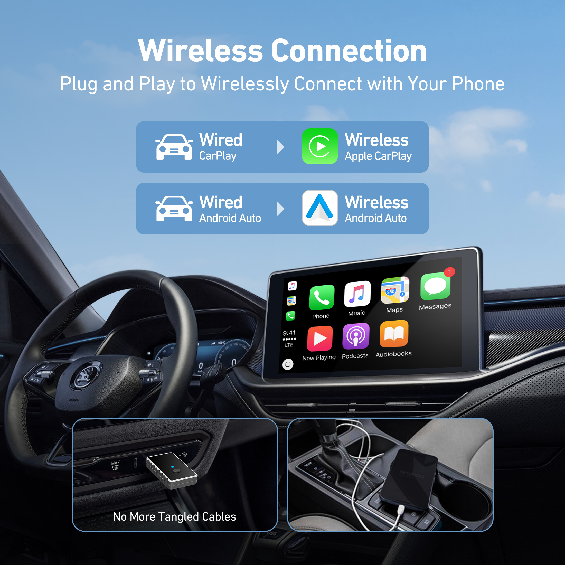 AstroAI Wireless Carplay Adapter 2-in-1 photo 7