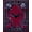 Purple Red, Pattern 13, variant on ODIKA 8'x10' Washable Area Rug Durable, Non-Slip Horror Bat Gothic Damask Motif Vintage Filigree Scroll Ornamental for Living Room, Under Sectional, Family