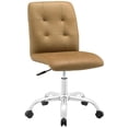 thumbnail image 1 of Hawthorne Collection Prim Faux Leather Mid Back Swivel Office Chair in Tan, 1 of 4
