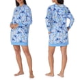 thumbnail image 3 of Richard Leeds International Womens Lilo and Stitch Hooded Pajama Lounger Sleep & Lounge Dress - Super Soft Plushy Cozy & Warm Hoodie Loungewear Pajamas Dresses for Women, Blue Medium, 3 of 7
