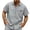Gray, variant on Men's Waffle Knit Button Down Shirt Short Sleeve Collared Pocket Casual Regular Fit Summer Beach Vacation Top, Lightweight Breathable Old Money Style Textured Loungewear