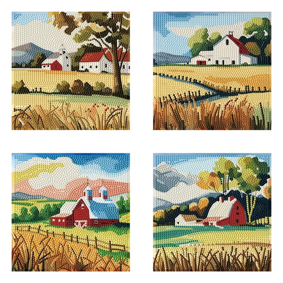 Diamond Dotz Countryside Views Diamond Painting Kits for Adults - Landscape Diamond Art Kits a Relaxing Creative Craft Kit with Dotz Gems 30x22