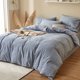 thumbnail image 4 of Juego de cama de chenilla 100% algodón - Azul, 4 of 7