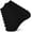 8 Pure Black, variant on No Show Socks Mens 8 Pair Invisible Low Cut Socks With Arch Support
