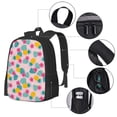 thumbnail image 2 of Balery Pineapple And Leaves Mochila para hombre y mujer - Tela Oxford 600D resistente - Gran capacidad, resistente al agua, ideal para la escuela, viajes y senderismo, 2 of 6