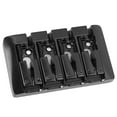 thumbnail image 1 of Improved Sound Quality Adjustable Saddle Metal Bass Bridge for 4 String Electric Basses, 1 of 8