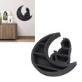 thumbnail image 1 of Estante De Madera De Cristal Lunar, Estante De Madera Lindo Gato Lunar, Múltiples Capas Para Sala De Estar, 1 of 7