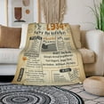 thumbnail image 2 of 90th Birthday Gifts for Men Women, Happy 90th Birthday Decorations for Women Men, Best Gifts for 90 Year Old Woman, 90th Birthday Gift Ideas, Mom Dad Grandma Grandpa 90th Birthday Blanket 60x50 Inch, 2 of 5