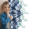 thumbnail image 3 of Blackout Kids Curtains,Blue White Tie Dye Mandala Pattern Childrens Insulated Curtains Set Of 2,Bedroom Essentials,Toddler Room Decor 42"x54", 3 of 5