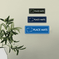 thumbnail image 3 of Signs ByLITA Standard Place Mats Door or Wall Sign Easy Installation | Durable Construction | Kitchen Essentials | Hygiene | AirBnB Signs Sign (Blue) - Small, 3 of 7