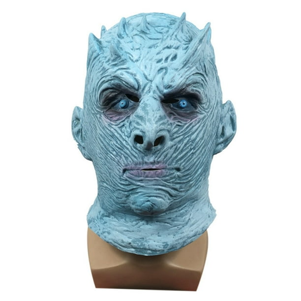 Máscara para cosplay de látex sobre la cabeza del rey de la noche de Juego de Tronos