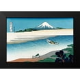 thumbnail image 2 of Hokusai 14x11 Black Modern Framed Museum Art Print Titled - Tama River in Musashi Province, 1830, 2 of 5