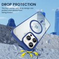 thumbnail image 6 of for iPhone 14 Pro Max Magnetic Case, Built in Strong Magnets, iPhone 14 Pro Max Case with Clear Hard PC Back Cover + Soft TPU Frame Protective Slim Bumper Case for iPhone 14 Pro Max - Blue, 6 of 17