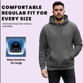 thumbnail image 3 of BILLIONHATS Case Pack of 72 Pieces Mens Wholesale Hoodie Sweatshirts, Cotton Blend, Bulk Adults Hoodies Sweatshirt Charcoal Gray -Large, 3 of 7