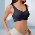 thumbnail image 2 of Weikingp Front Closure Bras for Women Front Closure Bras for Seniors Seamless Brassiere Everyday Bras Padded Wireless Bras for Women Sports Bras for Women Black L, 2 of 4