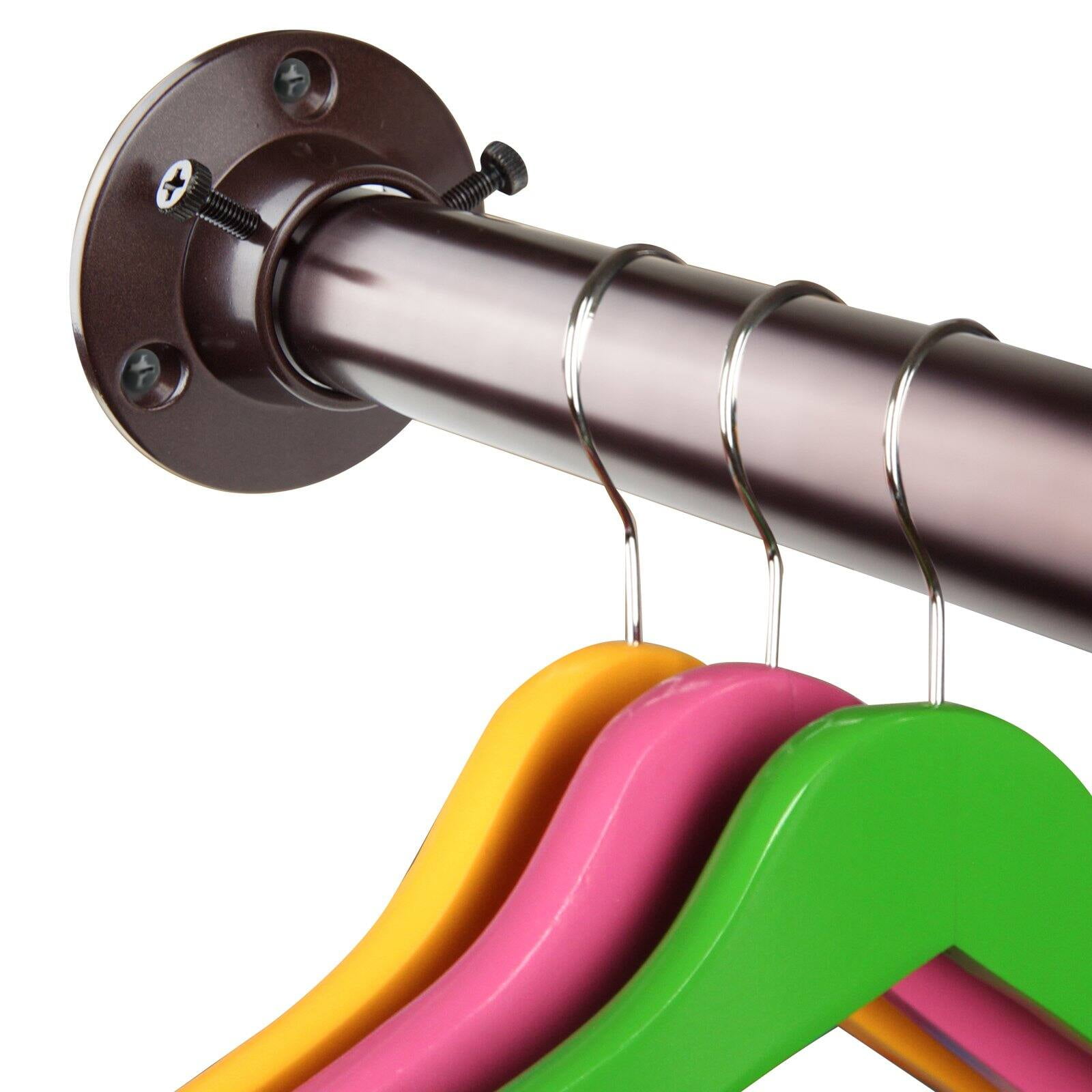 Closet Rod Pole Dowel Socket Support Bracket Hanger Mount Accessories Set CO 