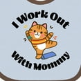 thumbnail image 4 of Inktastic Work out with Mommy Exercise Boys or Girls Baby Bib, 4 of 4
