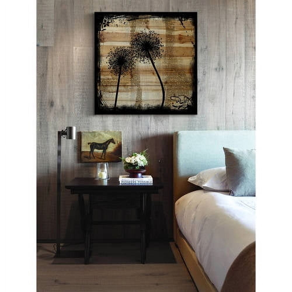 "Wish Dandy" Painting Print on Natural Pine Wood